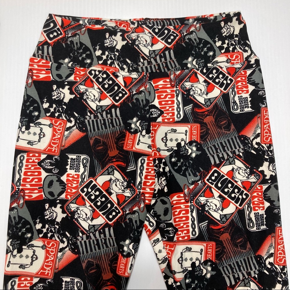 Disney Villains Leggings OS Queen of Hearts